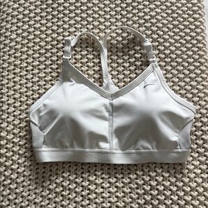 Nike White Sports Bra